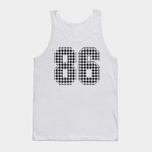 Plaid Number - 86 - Dark Tank Top